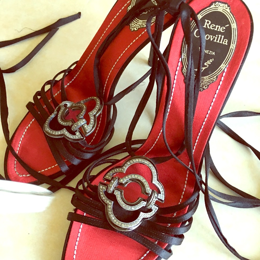 Rene Caovilla strapped shoes